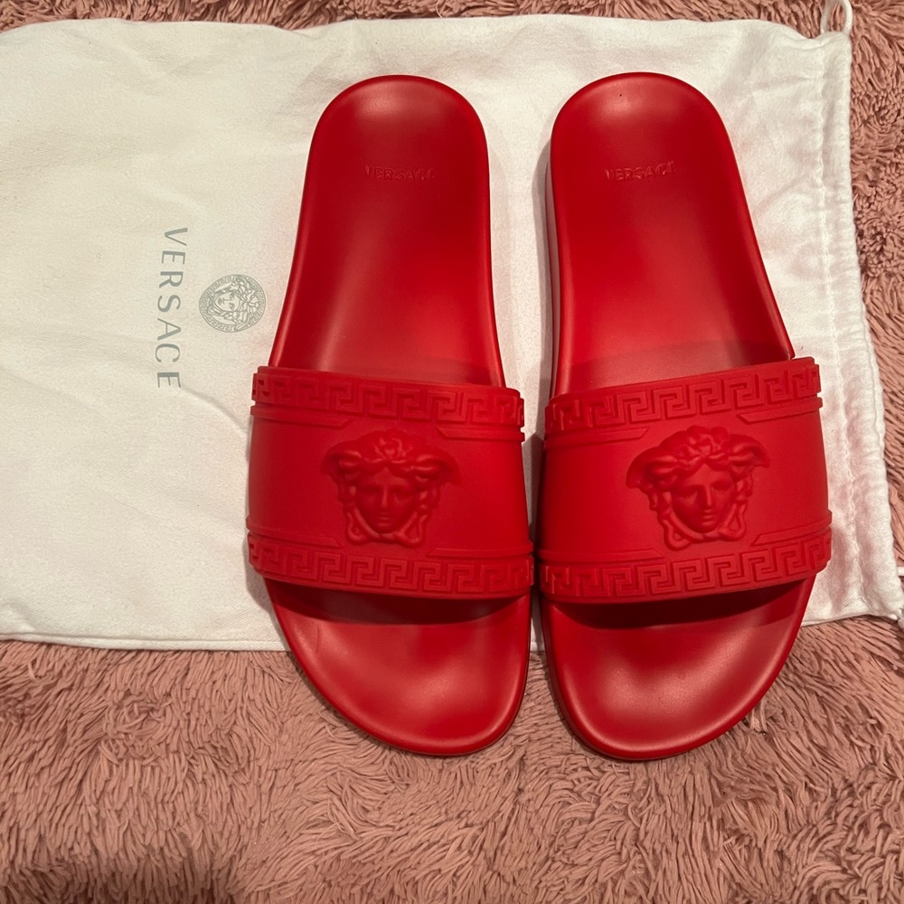 Mens Versace Medusa slides size 45